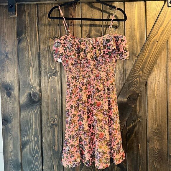 NWT ByTimo Floral Ruffle Cold Shoulder Dress - Picture 6 of 8